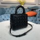 MEDIUM LADY Dior BAG Cannage Lambskin Pewter Metal High