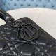 MEDIUM LADY Dior BAG Cannage Lambskin Pewter Metal High