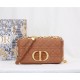 Dior SMALL CARO BAG Calfskin Caramel Mid