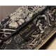 LARGE Dior BOOK TOTE Toile de Jouy Reverse Embroidery Black Mid