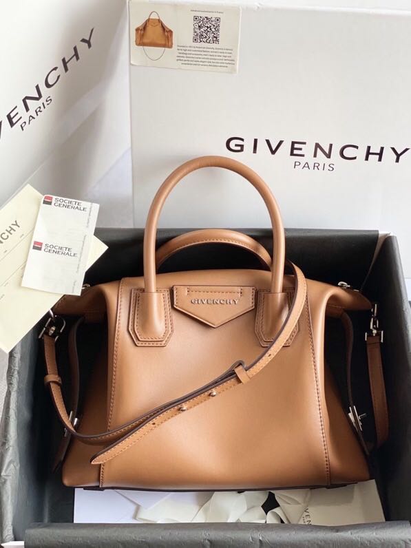 Givenchy SMALL ANTIGONA SOFT BAG IN SMOOTH LEATHER Brown High