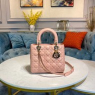 MEDIUM LADY Dior BAG Cannage Lambskin Powder Pink High