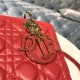 MEDIUM LADY Dior BAG Cannage Lambskin Enamel High 