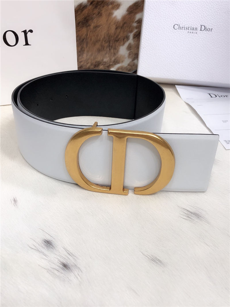 Dior 30 MONTAIGNE BELT 70MM Calfskin Black&White High