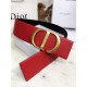 Dior 30 MONTAIGNE BELT 70MM Calfskin Black&Red High