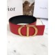 Dior 30 MONTAIGNE BELT 70MM Calfskin Black&Red High