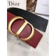 Dior 30 MONTAIGNE BELT 70MM Calfskin Black&Wine High