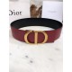 Dior 30 MONTAIGNE BELT 70MM Calfskin Black&Wine High