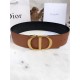 Dior 30 MONTAIGNE BELT 70MM Calfskin Black&Camel High