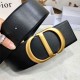 Dior 30 MONTAIGNE BELT 70MM Calfskin Black High