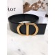 Dior 30 MONTAIGNE BELT 70MM Calfskin Black High