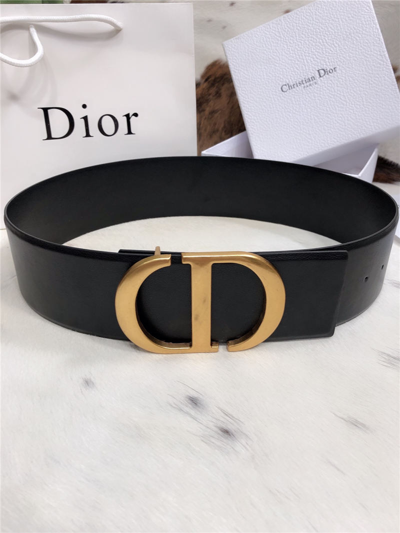 Dior 30 MONTAIGNE BELT 70MM Calfskin Black High