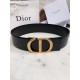 Dior 30 MONTAIGNE BELT 70MM Calfskin Black High