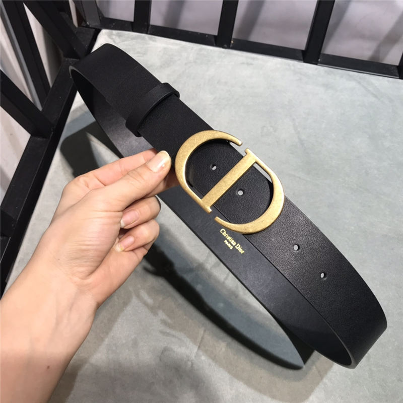 Dior 30 MONTAIGNE BELT 40MM Ultrasmooth Calfskin Black High