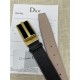 Dior BELT 35MM Calfskin Black Gold High