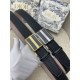 Dior BELT 35MM Calfskin Black Gold High