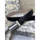 Dior BELT 35MM Calfskin Black Silver High