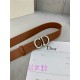 Dior SADDLE BELT 30MM Smooth Calfskin Camel High