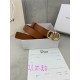 Dior SADDLE BELT 30MM Smooth Calfskin Camel High