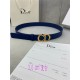 Dior SADDLE BELT 30MM Smooth Calfskin Royal Blue High