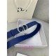 Dior SADDLE BELT 30MM Smooth Calfskin Royal Blue High