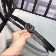 Dior SADDLE BELT 20MM Ultrasmooth Calfskin Black Black High