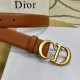 Dior SADDLE BELT 30MM Ultrasoft Calfskin Black&Tan High