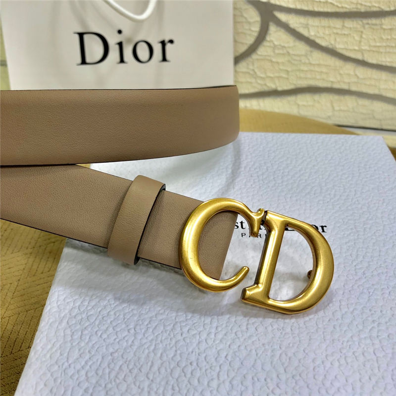 Dior SADDLE BELT 30MM Ultrasoft Calfskin Black&Taupe High