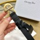 Dior SADDLE BELT 20MM Ultrasoft Calfskin Double Black High