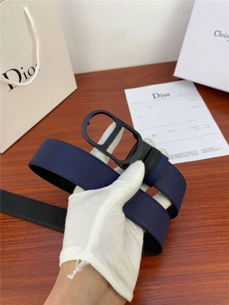 Dior CD BELT 35MM Epsom Calfskin Navy/Black High