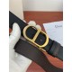 Dior CD BELT 35MM Epsom Calfskin Coffee/Black High