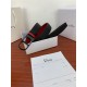 Dior CD BELT 35MM Epsom Calfskin Red/Black High