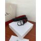 Dior CD BELT 35MM Epsom Calfskin Red/Black High