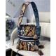 Dior D-BUBBLE BUCKET BAG Dior Paisley Embroidery Blue 022 High