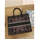 LARGE Dior BOOK TOTE Calfskin Embroidery High