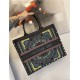 LARGE Dior BOOK TOTE Calfskin Embroidery High