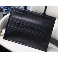 MEDIUM Dior BOOK TOTE Calfskin Black High