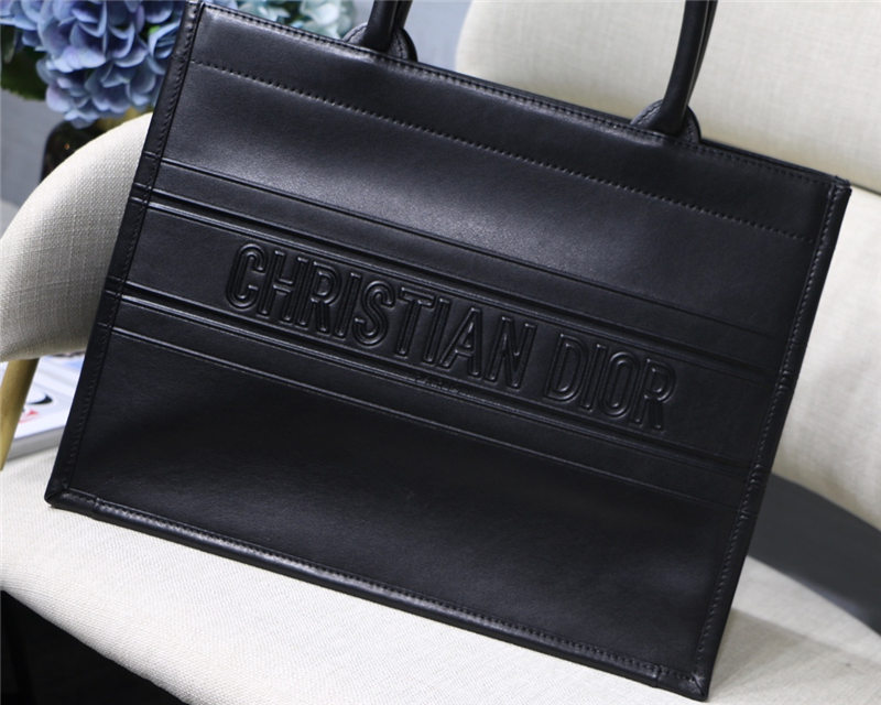 MEDIUM Dior BOOK TOTE Calfskin Black High