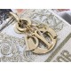 MEDIUM LADY D-LITE BAG Dior Around the World Stella Embroidery Gold-Tone High