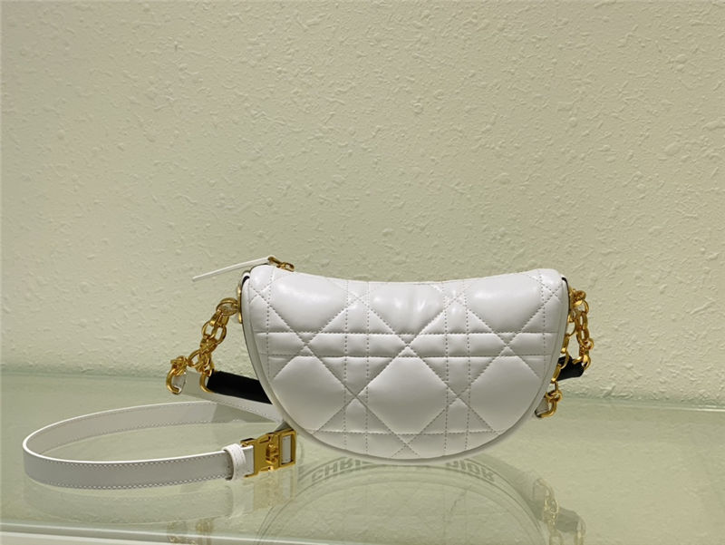 SMALL Dior VIBE Hobo Bag Calfskin White High