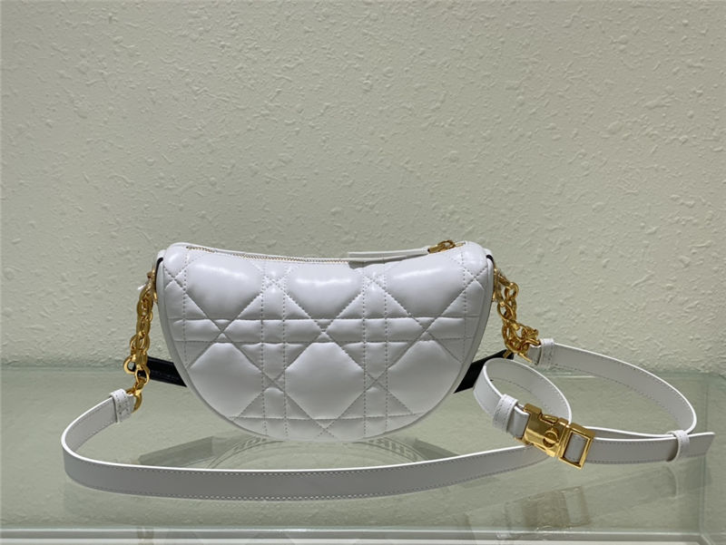 SMALL Dior VIBE Hobo Bag Calfskin White High