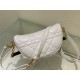 SMALL Dior VIBE Hobo Bag Calfskin White High