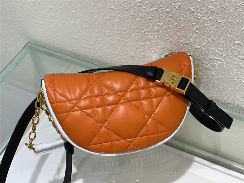 SMALL Dior VIBE Hobo Bag Calfskin Orange High