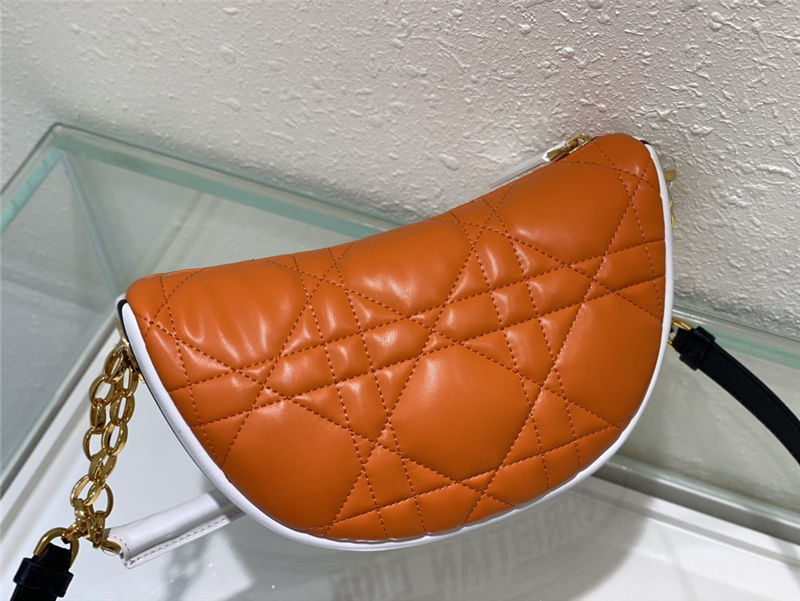 SMALL Dior VIBE Hobo Bag Calfskin Orange High