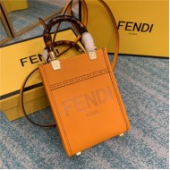 MINI SUNSHINE SHOPPER Leather Mini-bag Orange High