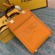 MINI SUNSHINE SHOPPER Leather Mini-bag Orange High