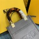 MINI SUNSHINE SHOPPER Leather Mini-bag Grey High