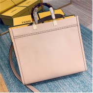 MEDIUM Fendi SUNSHINE Leather Shopper Pink High