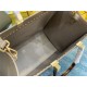 MEDIUM Fendi SUNSHINE Leather & Elaphe Shopper Grey High