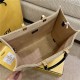 MEDIUM Fendi SUNSHINE Braided Straw Shopper High